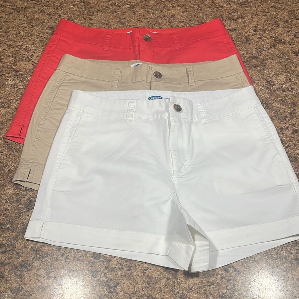 LOT OF 3 OLD NAVY EVERYDAY SHORTS 8